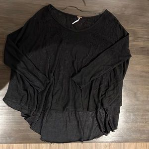 Free people flowy knit detail sweater